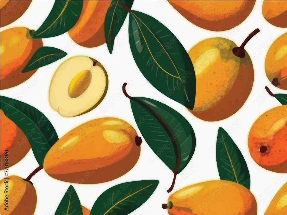 Obraz premium seamless pattern with oranges