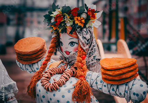pagan doll with pancakes photo