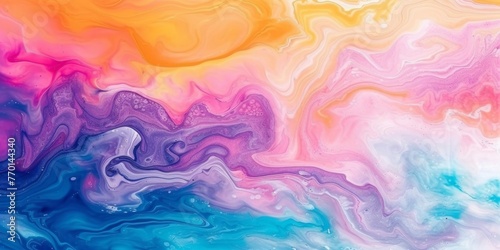 Abstract Painting Background Liquid Marbling Paint Texture