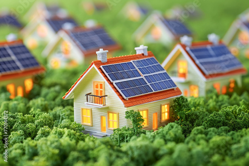 house with solar panels on the roof
