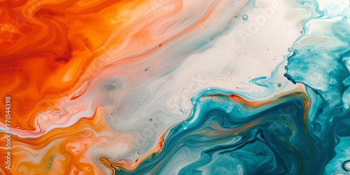 Energetic Abstract Art: Liquid Marbling Paint Texture Background