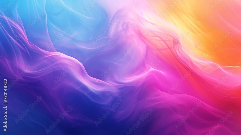Dynamic spectrum of colorful gradients on abstract background. Vibrant visual experience.