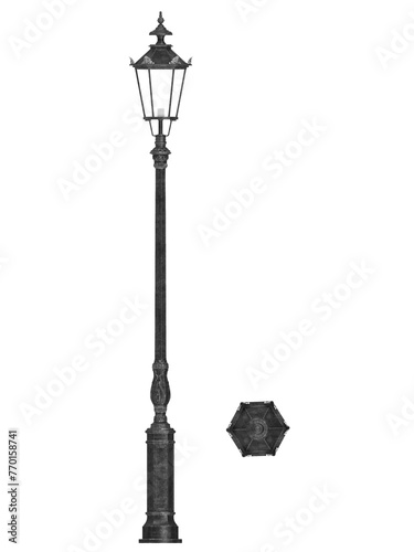 Фотография street light, top and front views