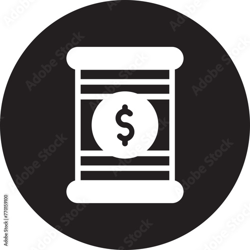 oil price glyph icon