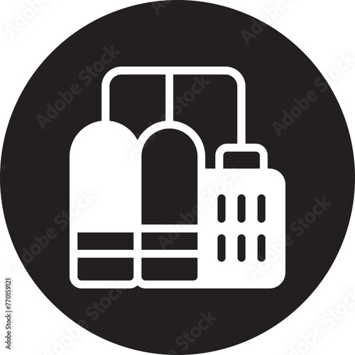 storage tank glyph icon