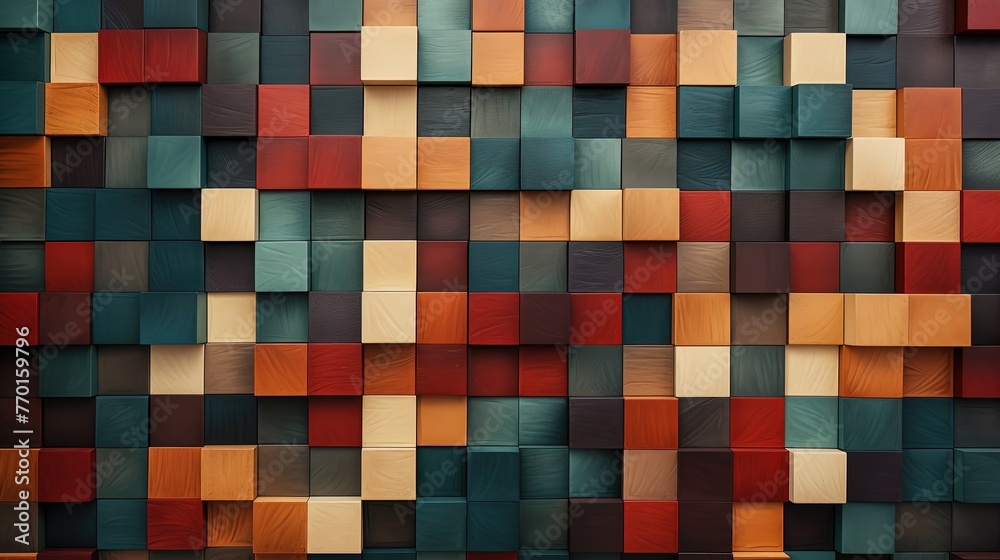 a patterned background with square tiles forming a geometric mosaic