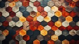 a patterned background with hexagonal tiles arranged in a honeycomb pattern