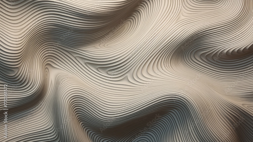 wave like formation of interlocking curves wave like formation of interlocking curves