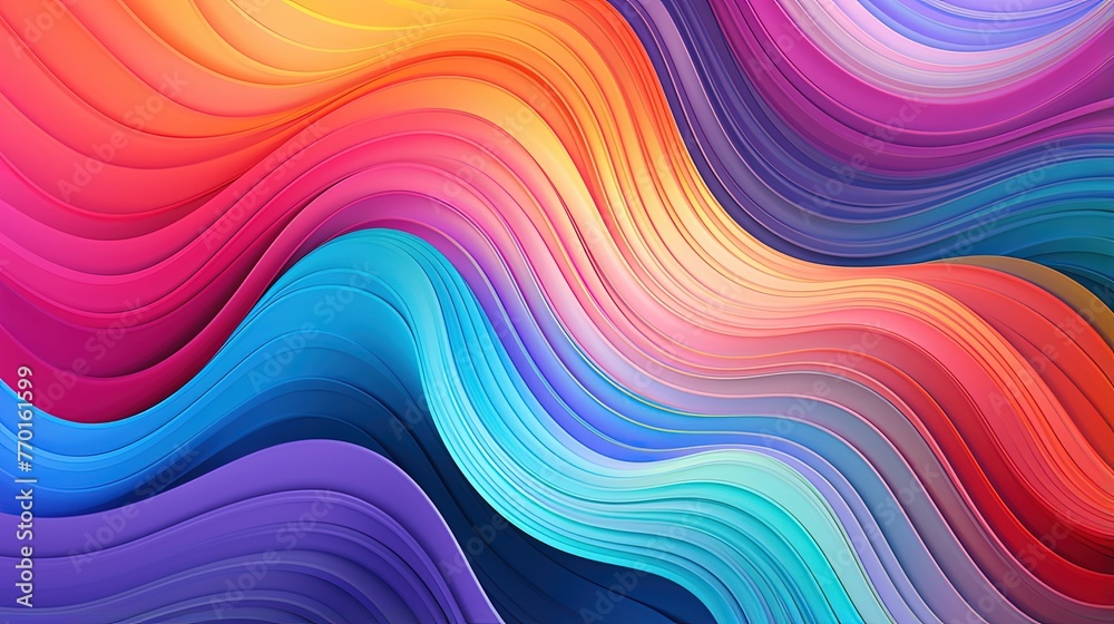 wave like formation of interlocking curves and arcs with vibrant colors and gradient fills wave like formation of interlocking curves and arcs with vibrant colors and gradient fills