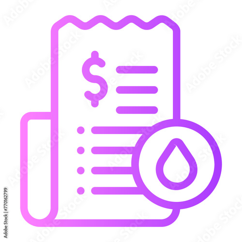 invoice gradient icon