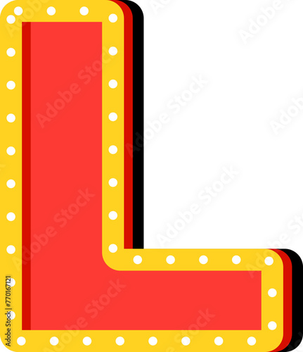 Light Bulb Alphabet Letter L