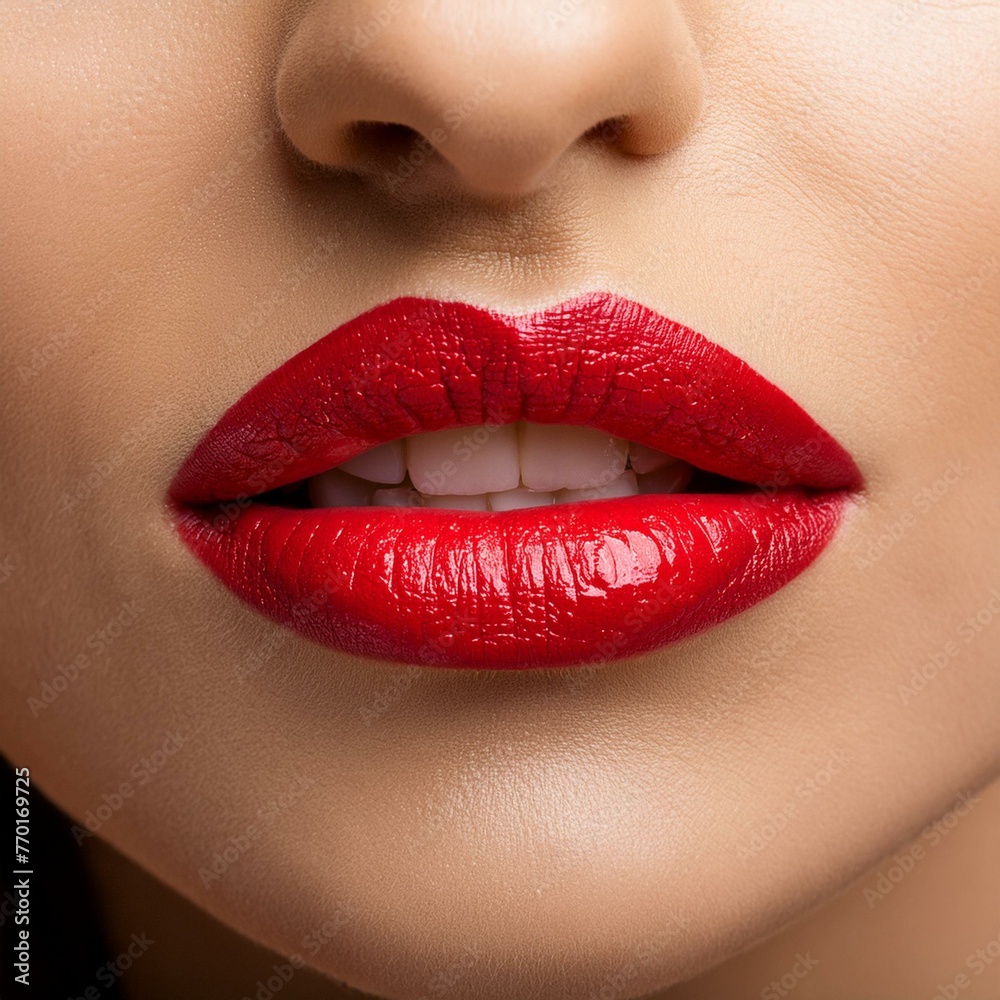 Fototapeta premium red lips