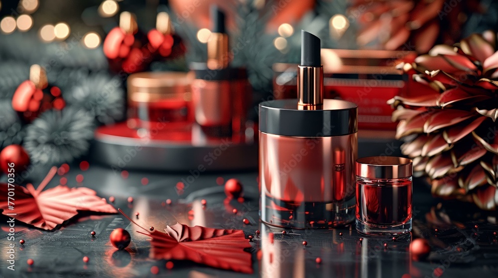 An online shops banner for their exclusive range of luxury cosmetics An online shops banner for their exclusive range of luxury cosmetics