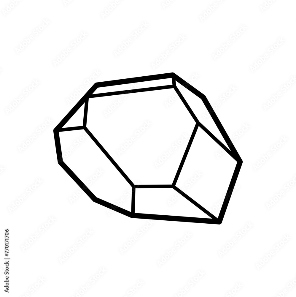 Diamond gemstone illustration Diamond gemstone illustration