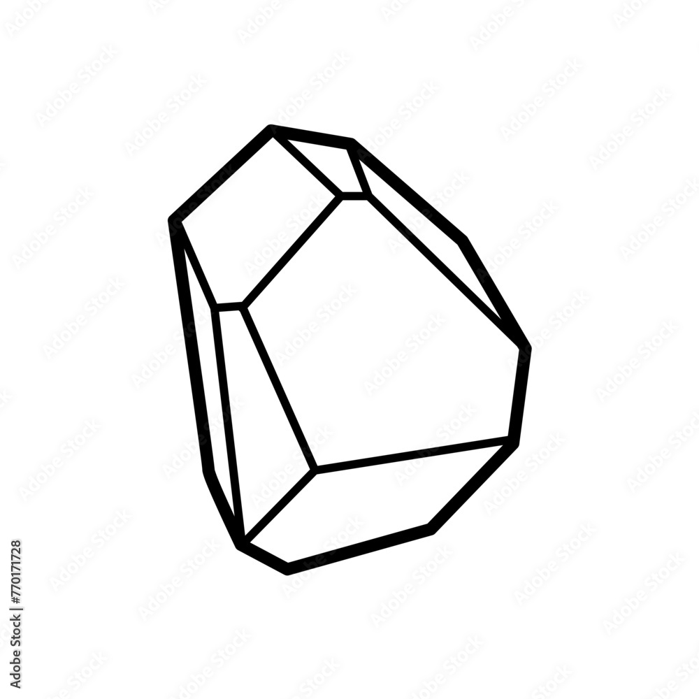 Diamond gemstone illustration Diamond gemstone illustration