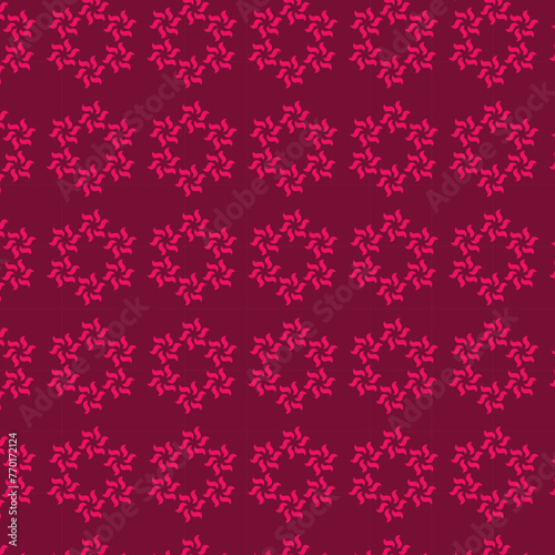 pink floral seamless pattern vector design