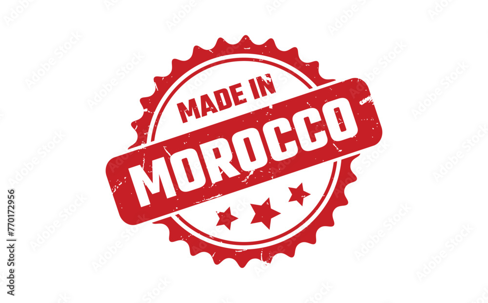 Made In Morocco Rubber Stamp Made In Morocco Rubber Stamp