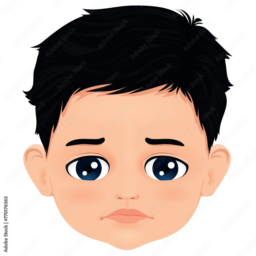 portrait of sad or crying child portrait of sad or crying child