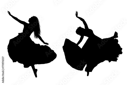 mujeres, ilustracion, vector, silueta, modelos, fashion, modelos, moda, pose, danza, baile, entrenamiento