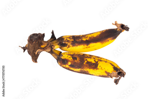 banana old isolated on white background
