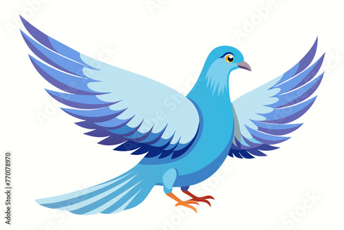 Dove vector with white background. © mk graphics