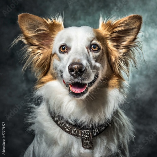 welsh corgi breed dog sitting on a white background, Generative AI
