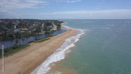 Carapebus e a lagoa de Carapebus. Serra, Espírito Santo, Brasil. photo