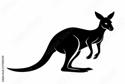 kangaroo-black-silhouette-vector-with-white-background.