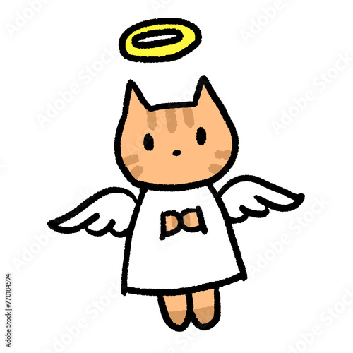 天国にいくペットのイラスト