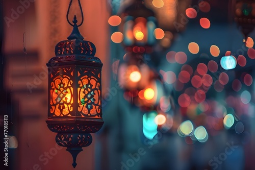 Glowing Lanterns Ramadan Kareem Decoration
