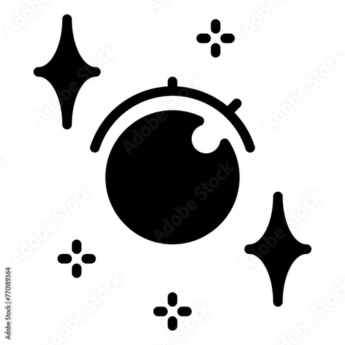 data classification icon, glyph icon style