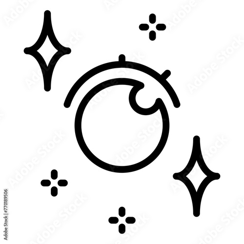 data classification icon, line icon style