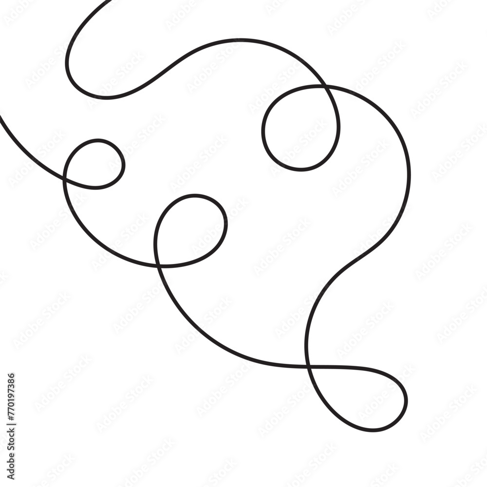 Squiggle line design element. vector. EPS 10
