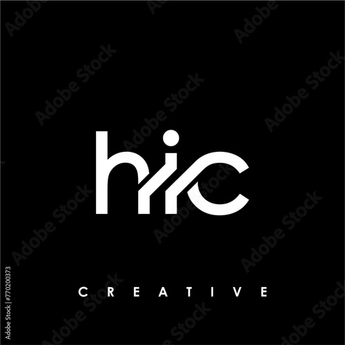 HIC Letter Initial Logo Design Template Vector Illustration photo