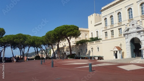 Prince`s Palace of Monaco decorated with cannons photo