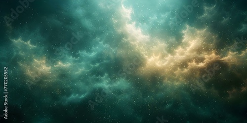 Creating a grungy vintage image style with abstract dust particles on a green and white background. Concept Grungy Vintage Style  Abstract Dust Particles  Green and White Background