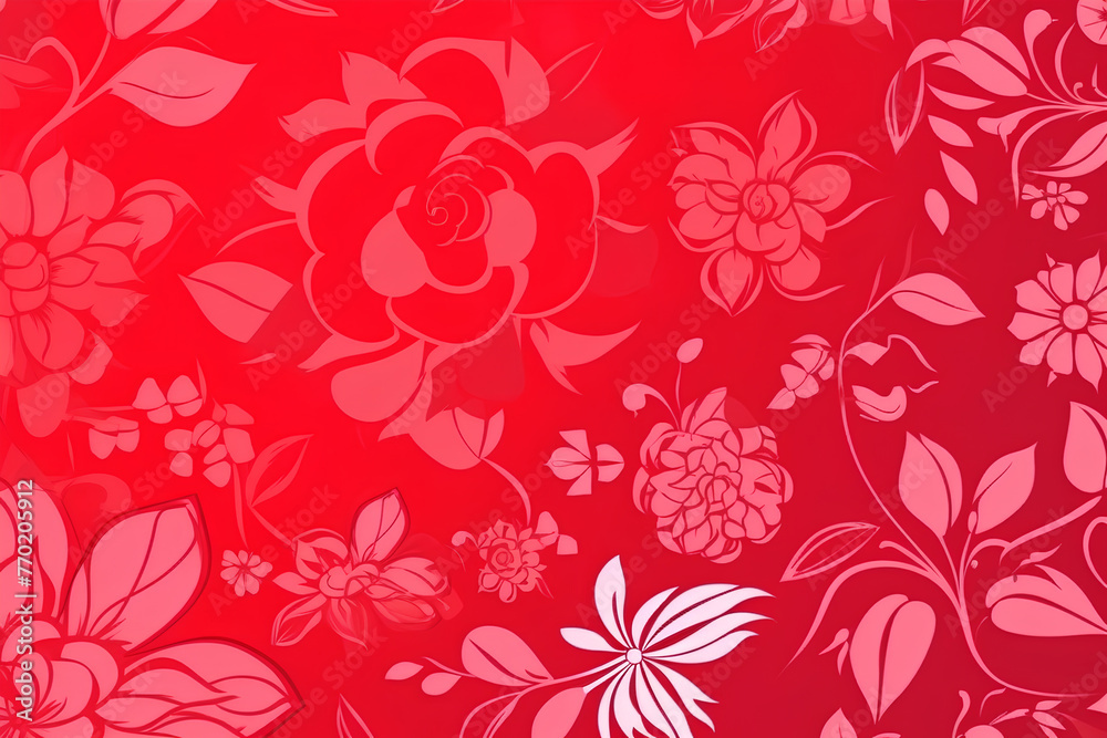 seamless floral pattern made by midjourney