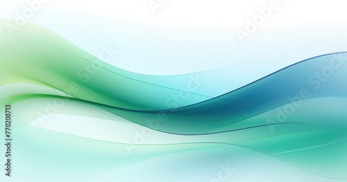 serene blue green wave design background