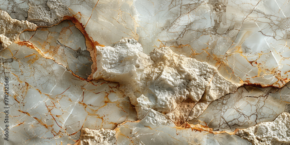 create a marble texture with golden veins, hyper realistic, close up, seamless hd. Created with Ai