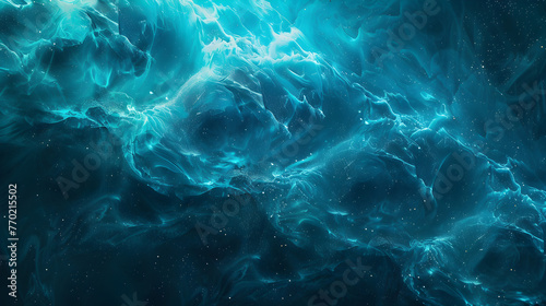 Celestial Aqua Turbulence Wallpaper Background