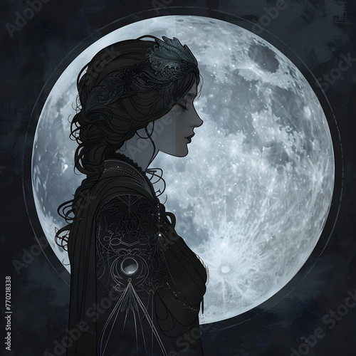 Selene goddess of the moon luna 