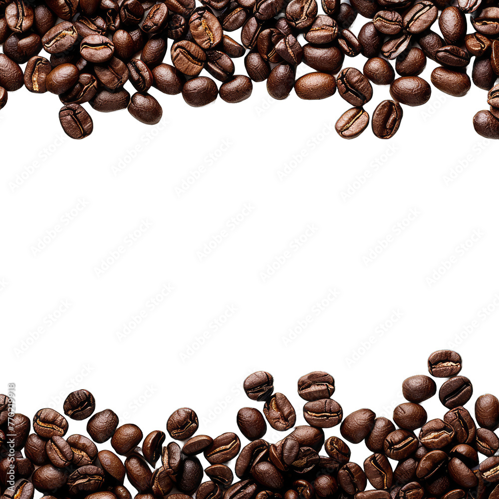 coffee beans frame transparent background png isolated on white background coffee beans frame transparent background png isolated on white background