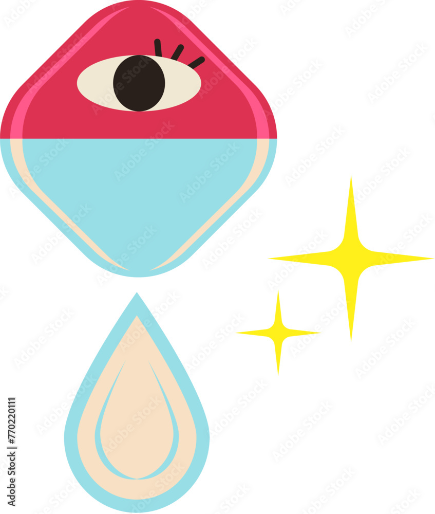 Flat style eye drops Flat style eye drops