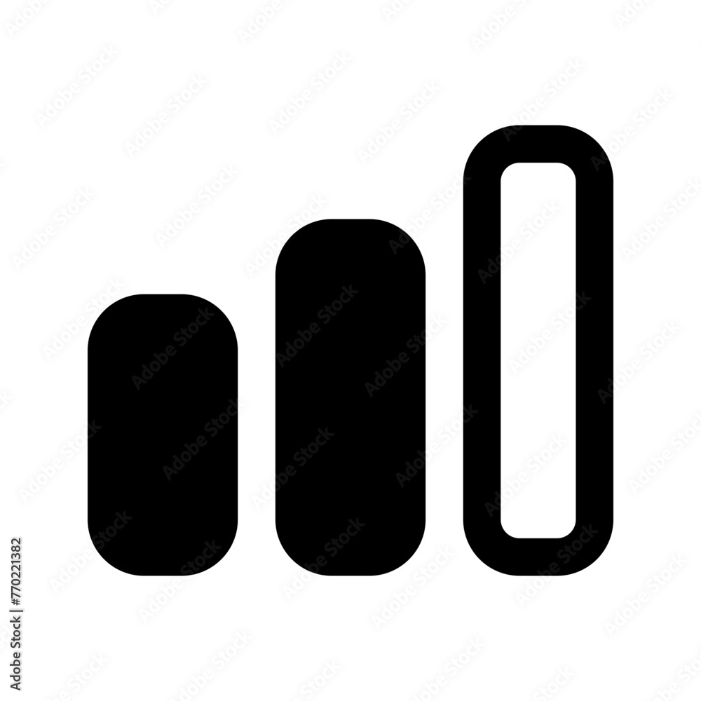 bar chart glyph icon bar chart glyph icon