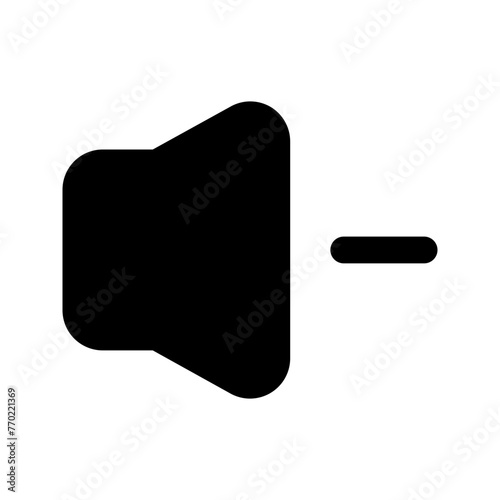 volume down glyph icon