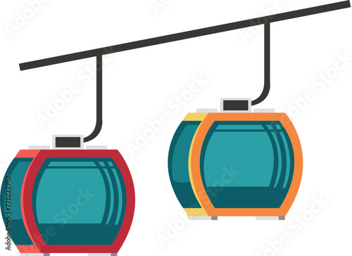 cable car illustration photo