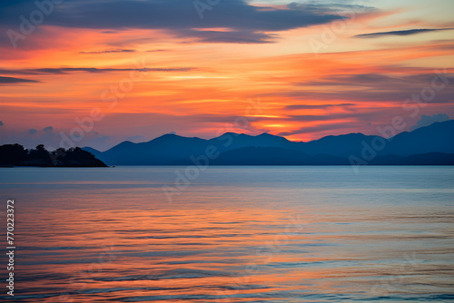 Serene Sundown in the Gulf: A Transparent Dance of Colors Between Sky, Sea, and Land © Jimmy