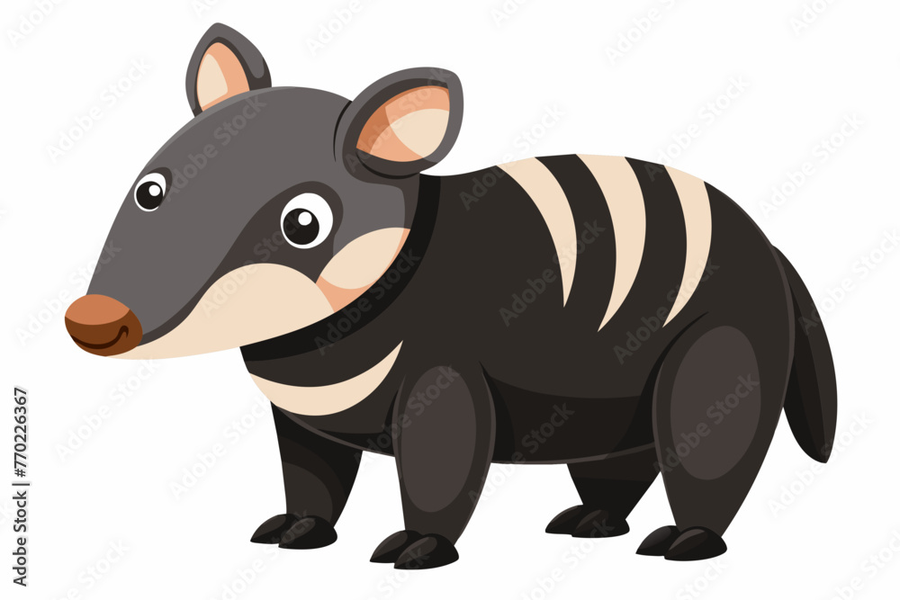 tapir silhouette vector illustration