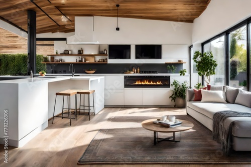modern kitchen interior with kitchen © Bibi