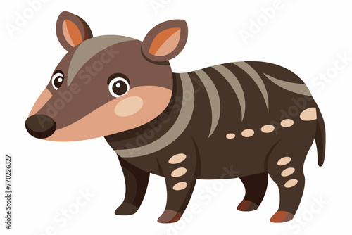 tapir silhouette vector illustration